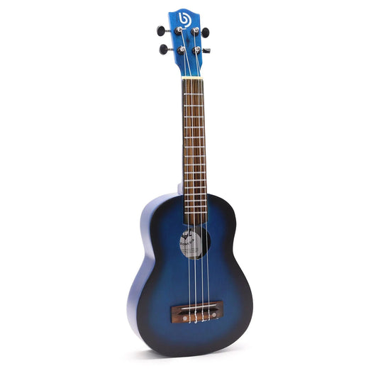 Artisan Made Ukulele - Blue Sunburst Sunburst Finish