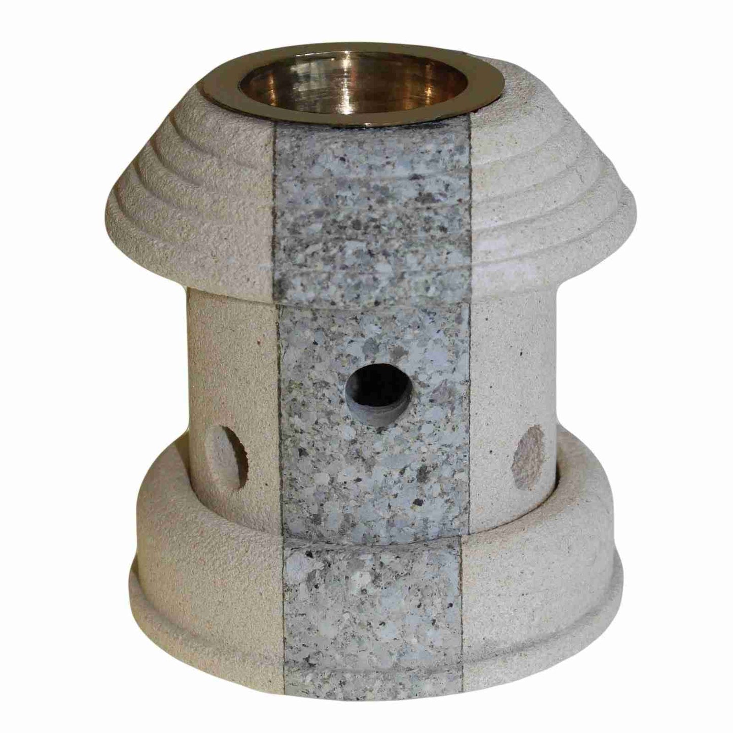 Stone Oil Burner - Combo Lantern on a white background