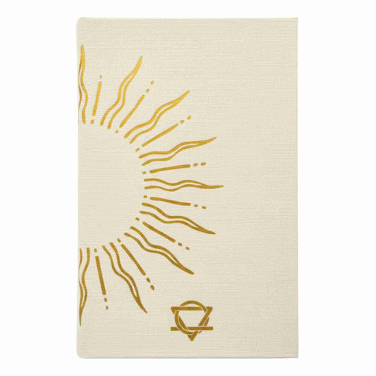 Ivory Gratitude Journal with Gold Lining - 120 pages - My Days are Full of Sun (rear view)