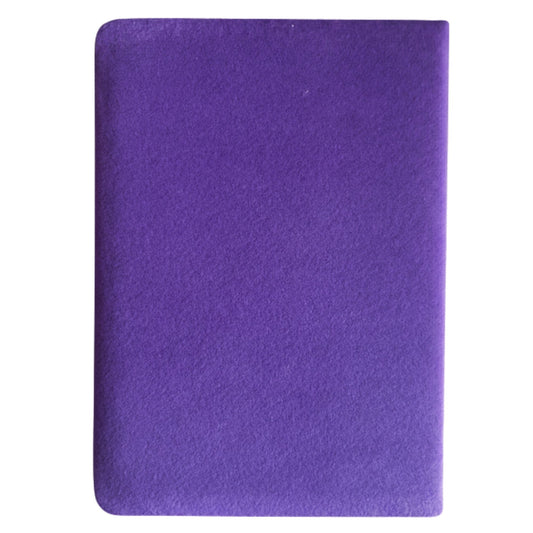 Purple Velvet Notebook - 80 pages - Create Magic rear view