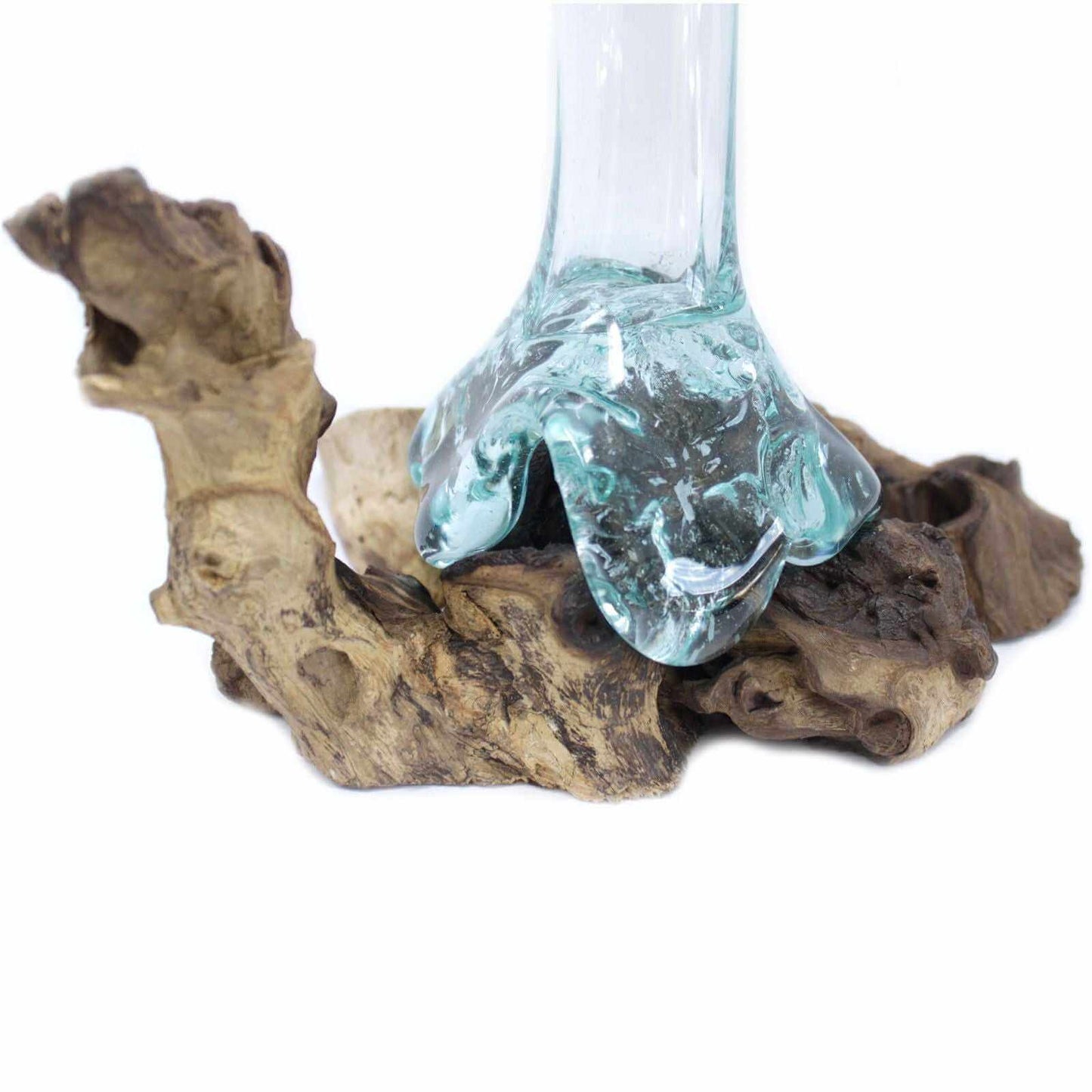 Molten Glass on Wood - Hand Crafted Vase