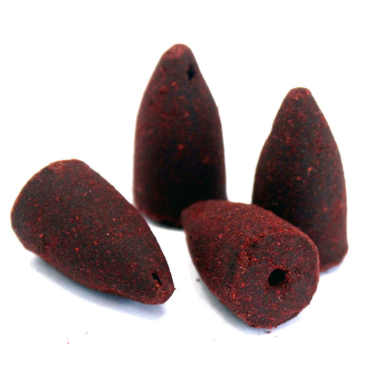 Aromatica Backflow Incense Cones - Lotus, Close p of 4 cones