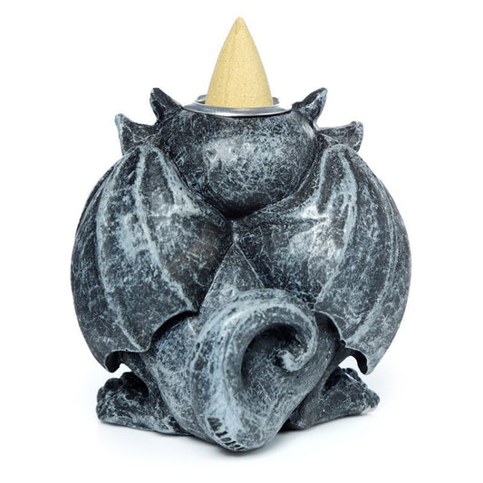 Gargoyle Backflow Incense Burner Rear View