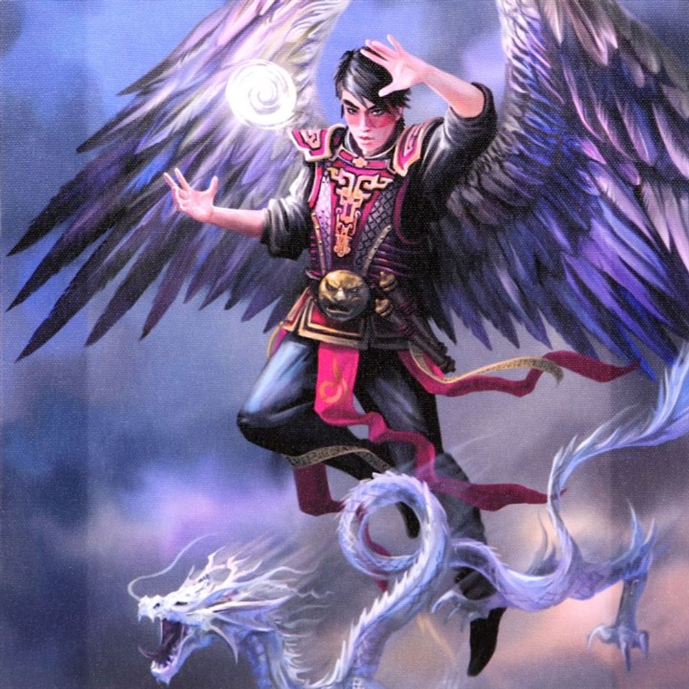 Anne Stokes Air Element Wizard 19x25cm Canvas