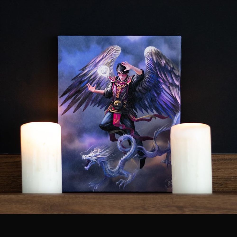 Anne Stokes Air Element Wizard 19x25cm Canvas