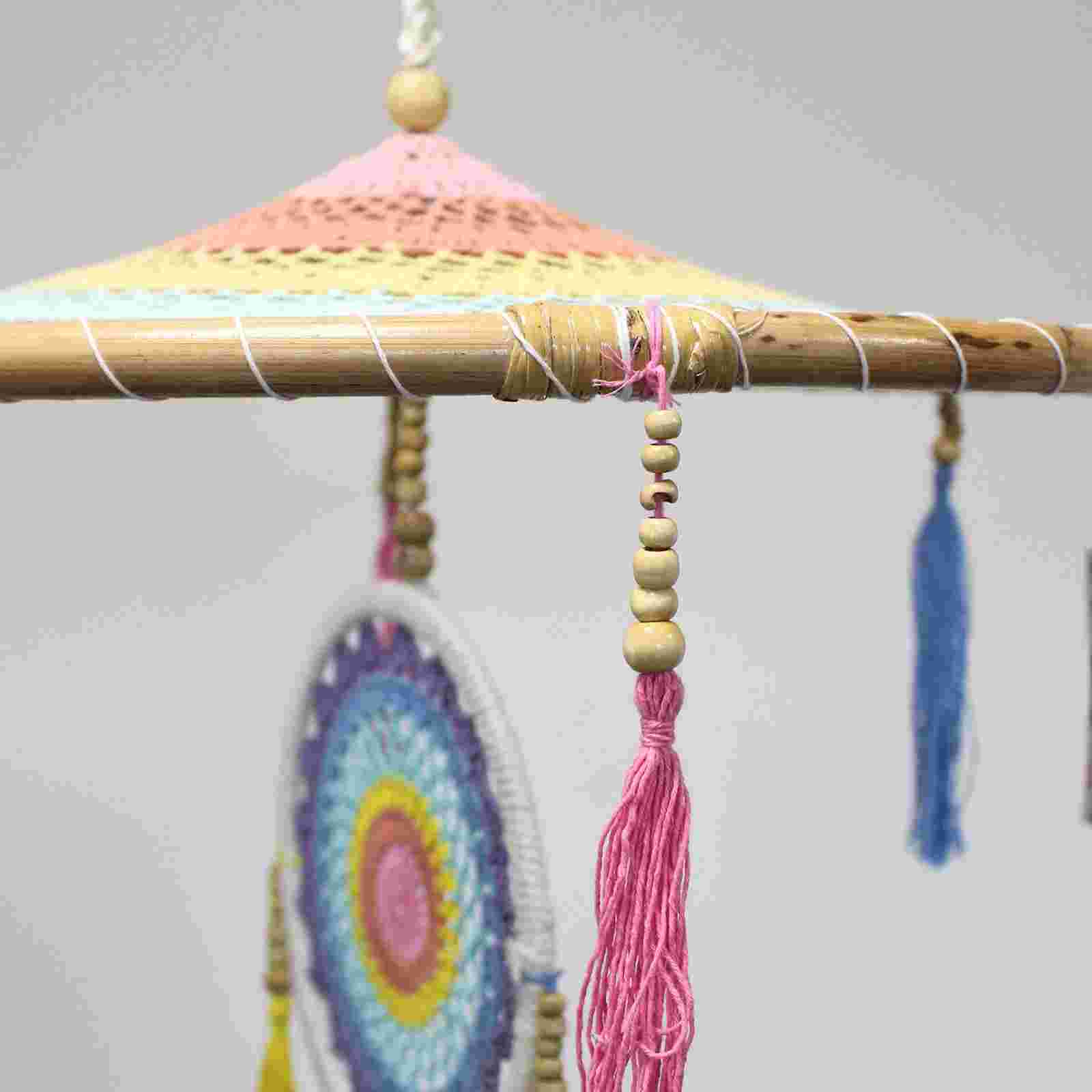Extra Large Drama Dreamcatcher Pastel Rainbow Close up image