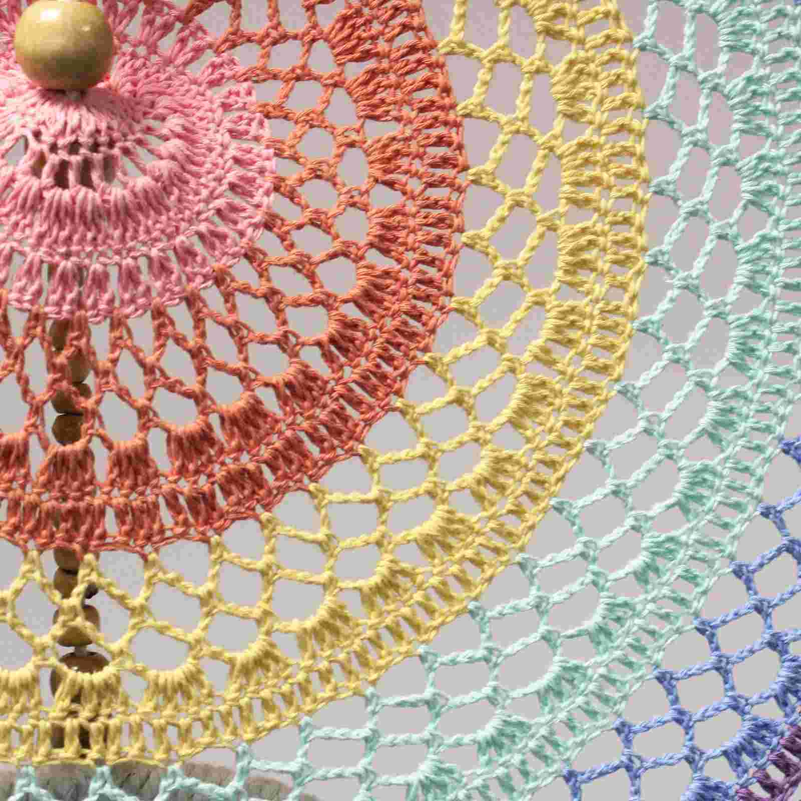 Extra Large Drama Dreamcatcher Pastel Rainbow Close up image