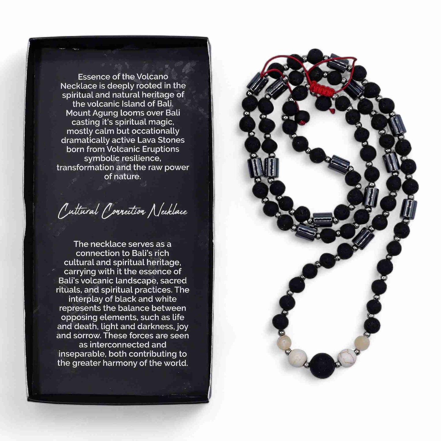 Essence of the Volcano Necklace - Cultural Connection showing gift box