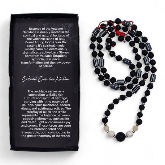 Essence of the Volcano Necklace - Cultural Connection showing gift box