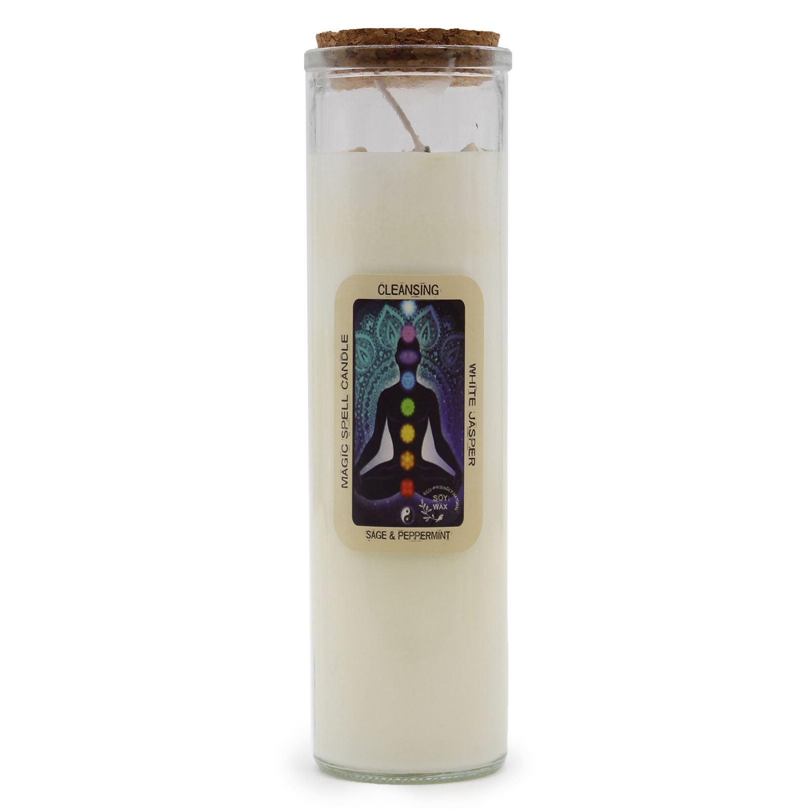 Magic Spell Candle - Cleansing, Sage and Peppermint Fragrance