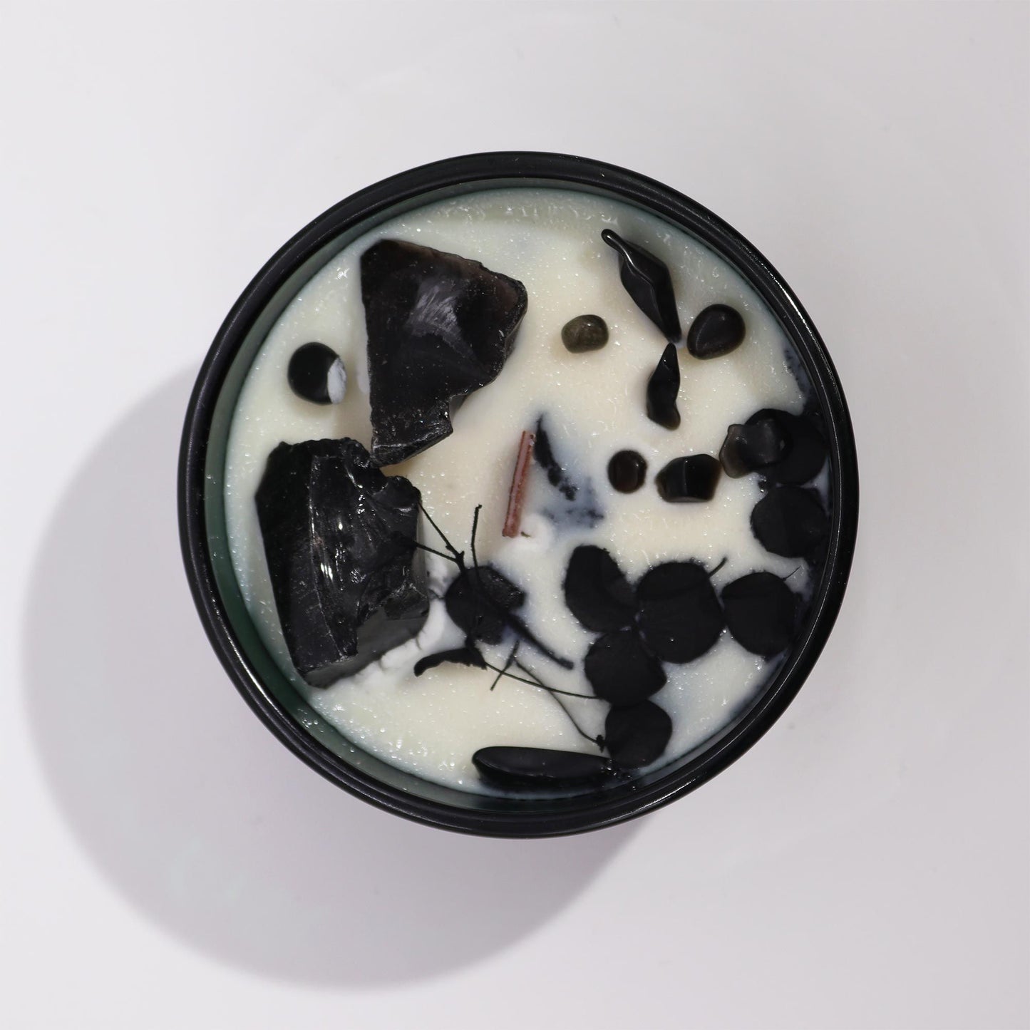 Hop Hare Crystal Magic Flower Candle - The Knight of Swords Top View