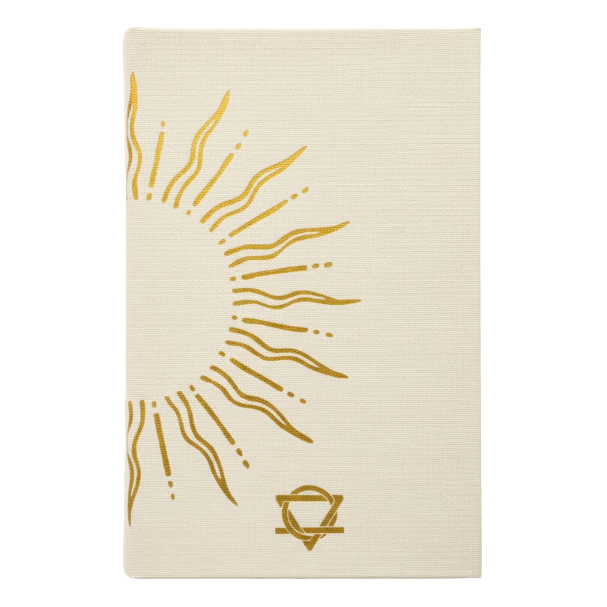 Ivory Gratitude Journal with Gold Lining - 120 pages - My Days are Full of Sun (rear view)