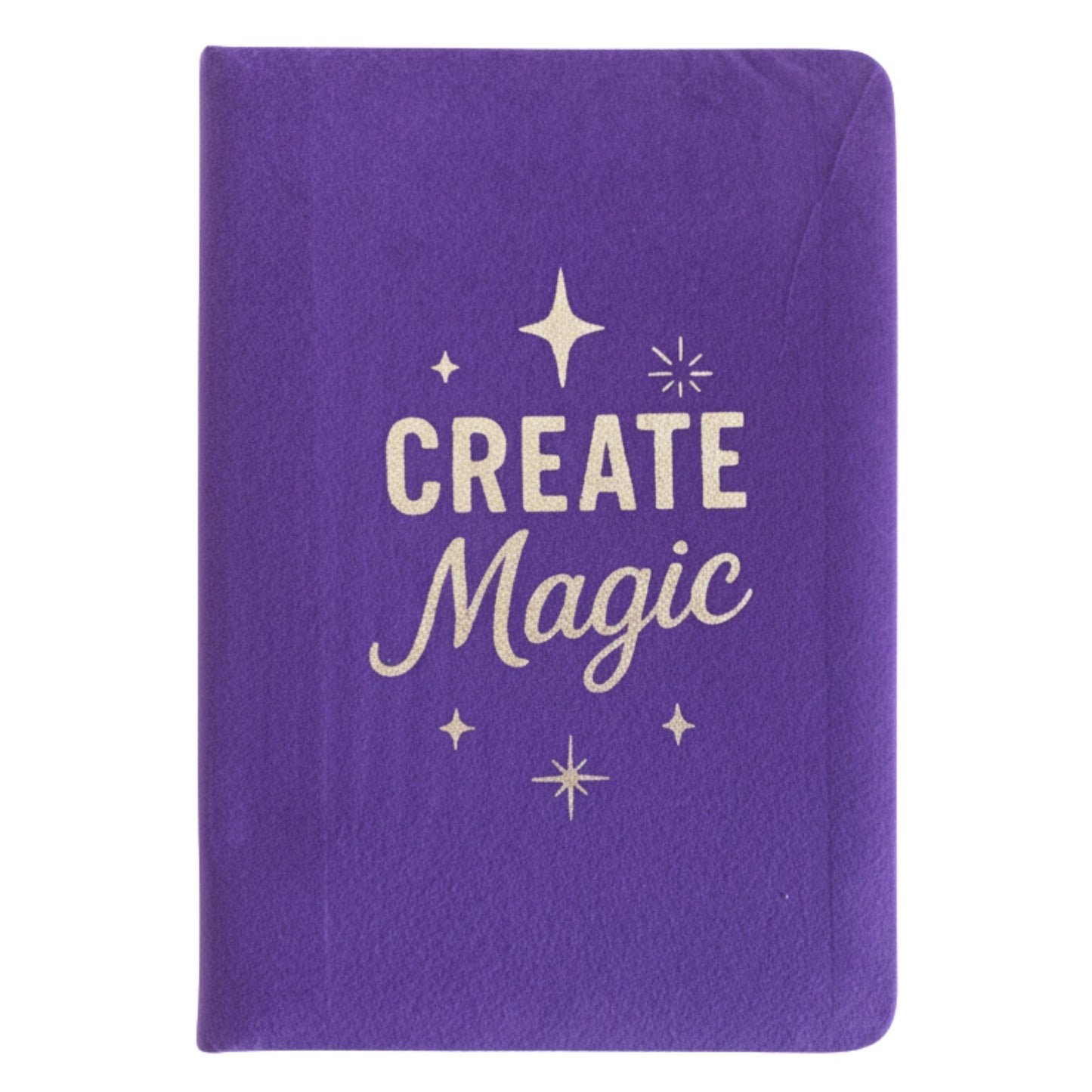 Purple Velvet Notebook - 80 pages - Create Magic front view