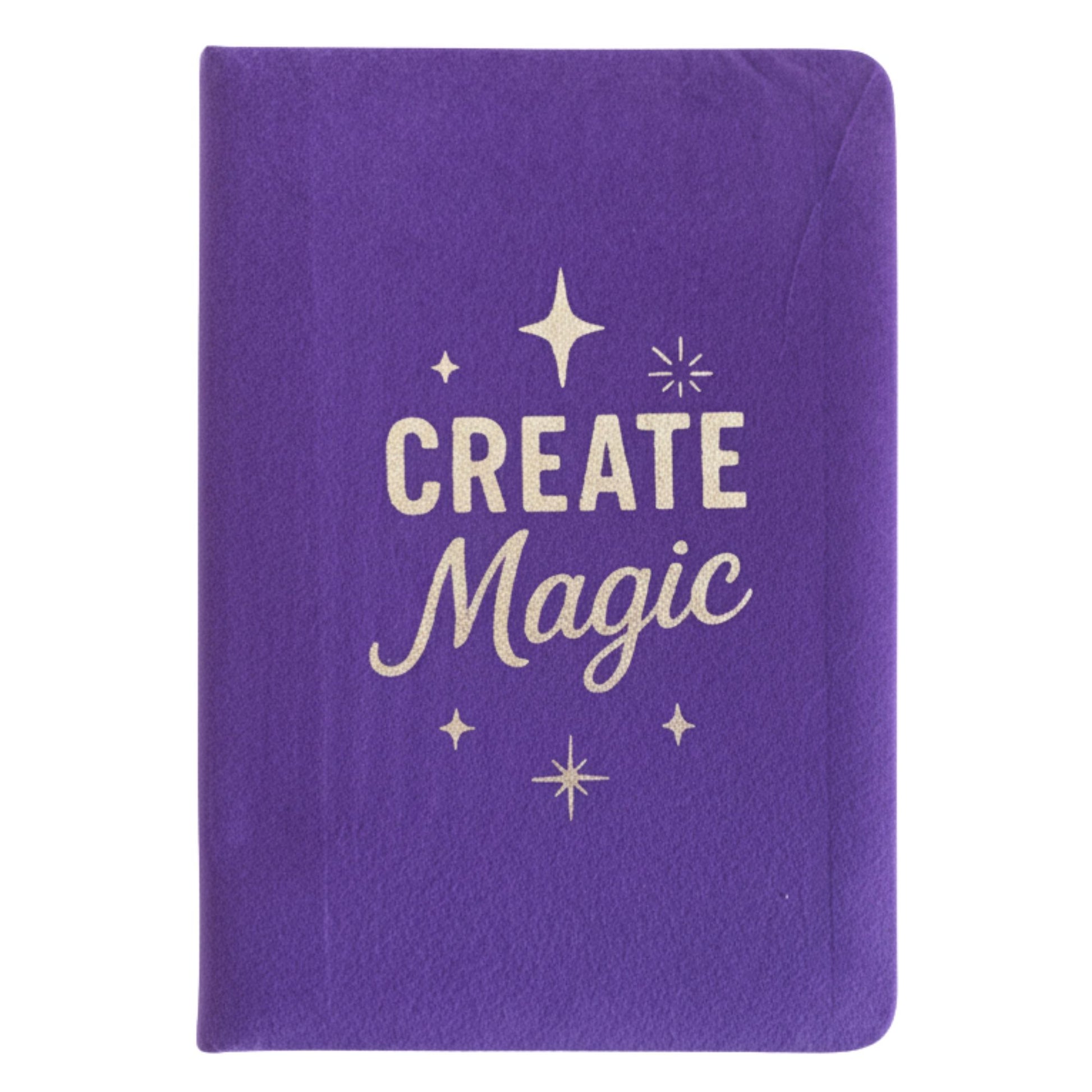 Purple Velvet Notebook - 80 pages - Create Magic front view