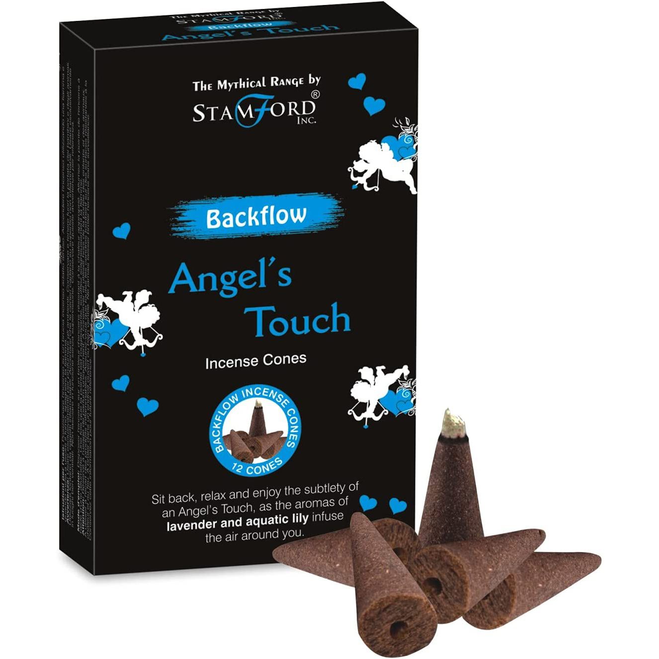 Box of Stamford Incense Cones with cones displayed in front