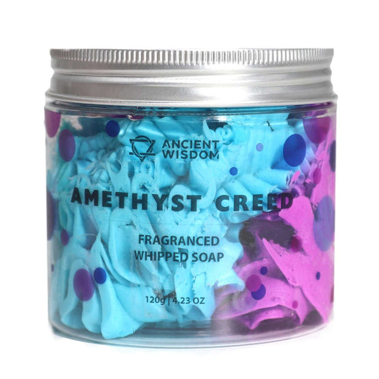 Amethyst Creed Whipped Cream Soap 120g Jar.