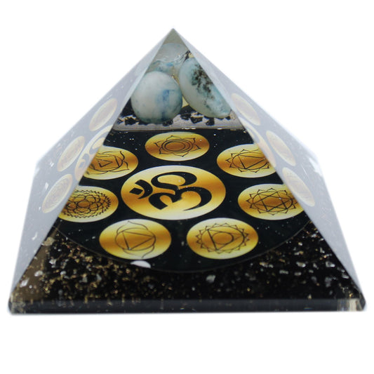 Orgonite Pyramid - Midnight Om Chakra