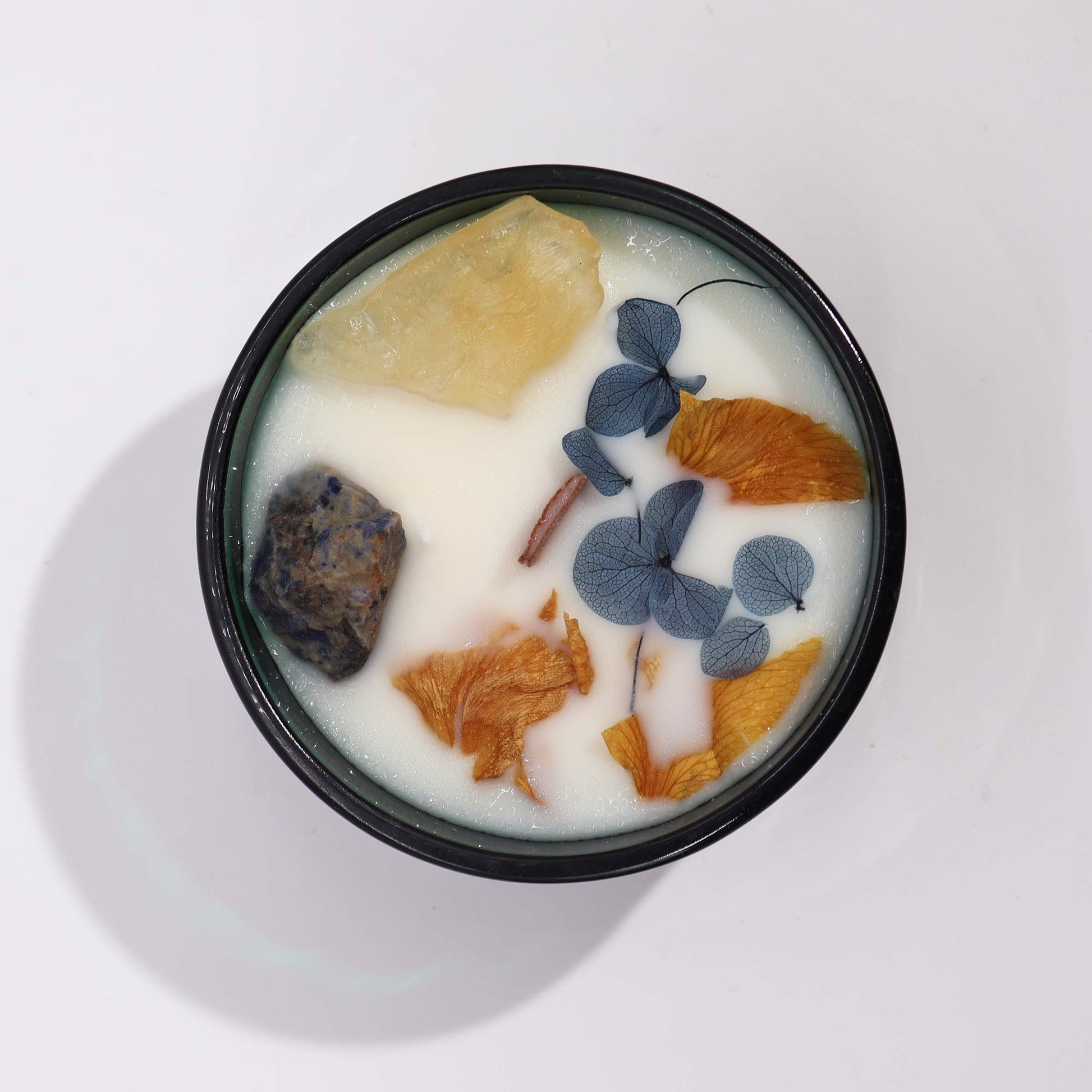 Hop Hare Crystal Magic Flower Candle - The Sun Top View