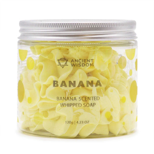 Banana Whipped Soap 120g Jar.