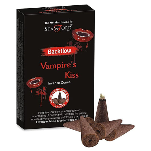 Stamford Incense Cones 'Vampire's Kiss' with packaging on a white background