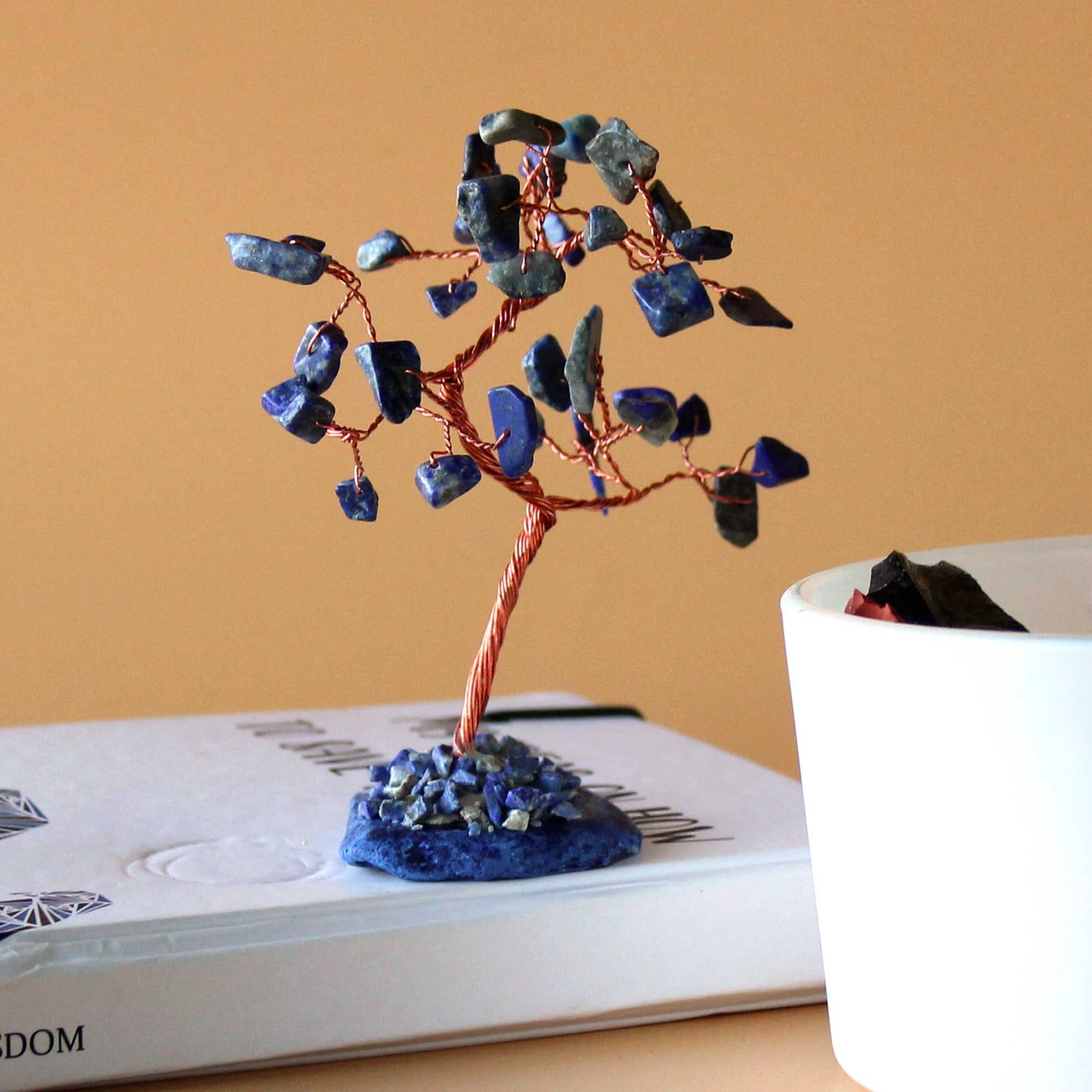 Gemstone Tree - Sodalite on Blue Agate Base