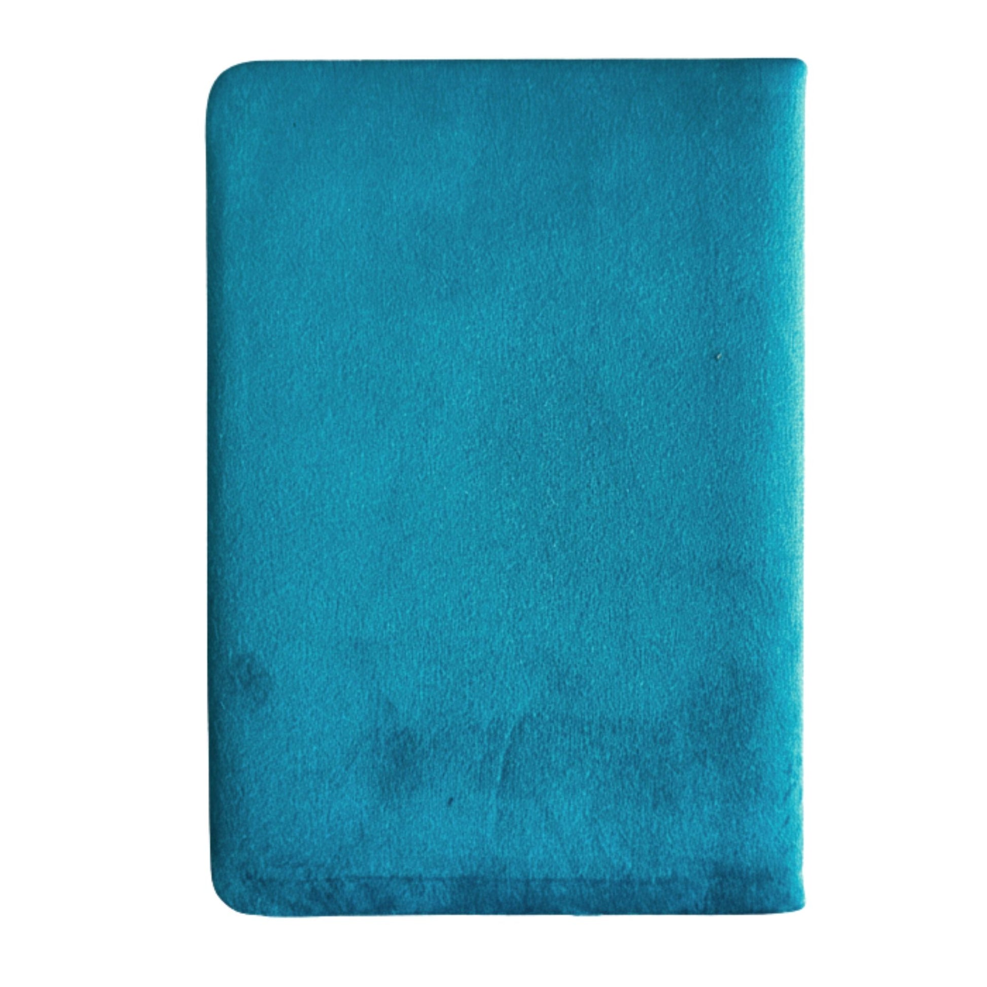 Light Blue Velvet Notebook - 80 pages - Embrace The Journey rear view