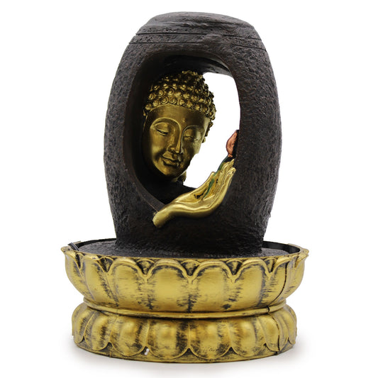 30cm Buddha Vitarka Mudra water fountain - teaching pose meditation feature
