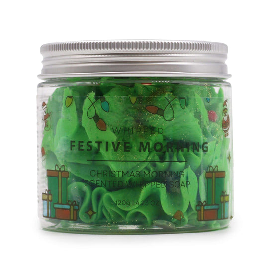 Festive Morning Whipped Soap jar 120g