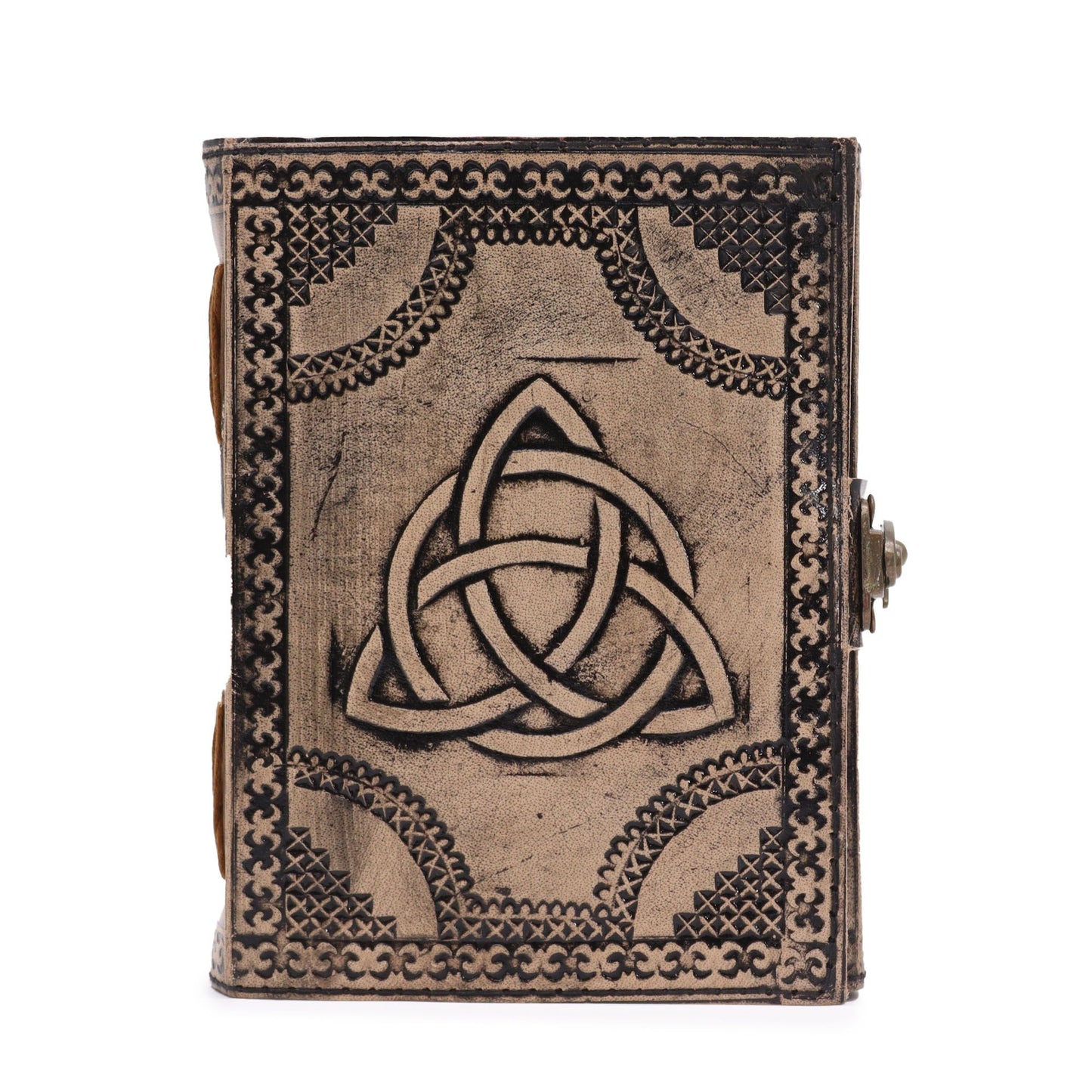Circle Triquetra - Esoteric Notebook - Antique Grey - 200 pages  Stich Edge