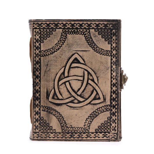 Circle Triquetra - Esoteric Notebook - Antique Grey - 200 pages  Stich Edge