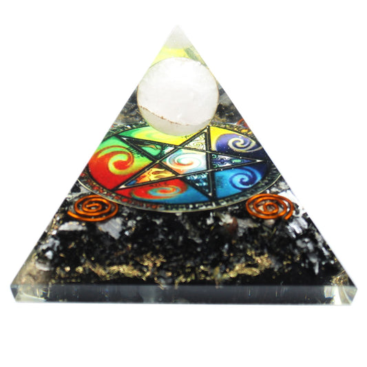 Orgonite Pyramid - Midnight Pentagon