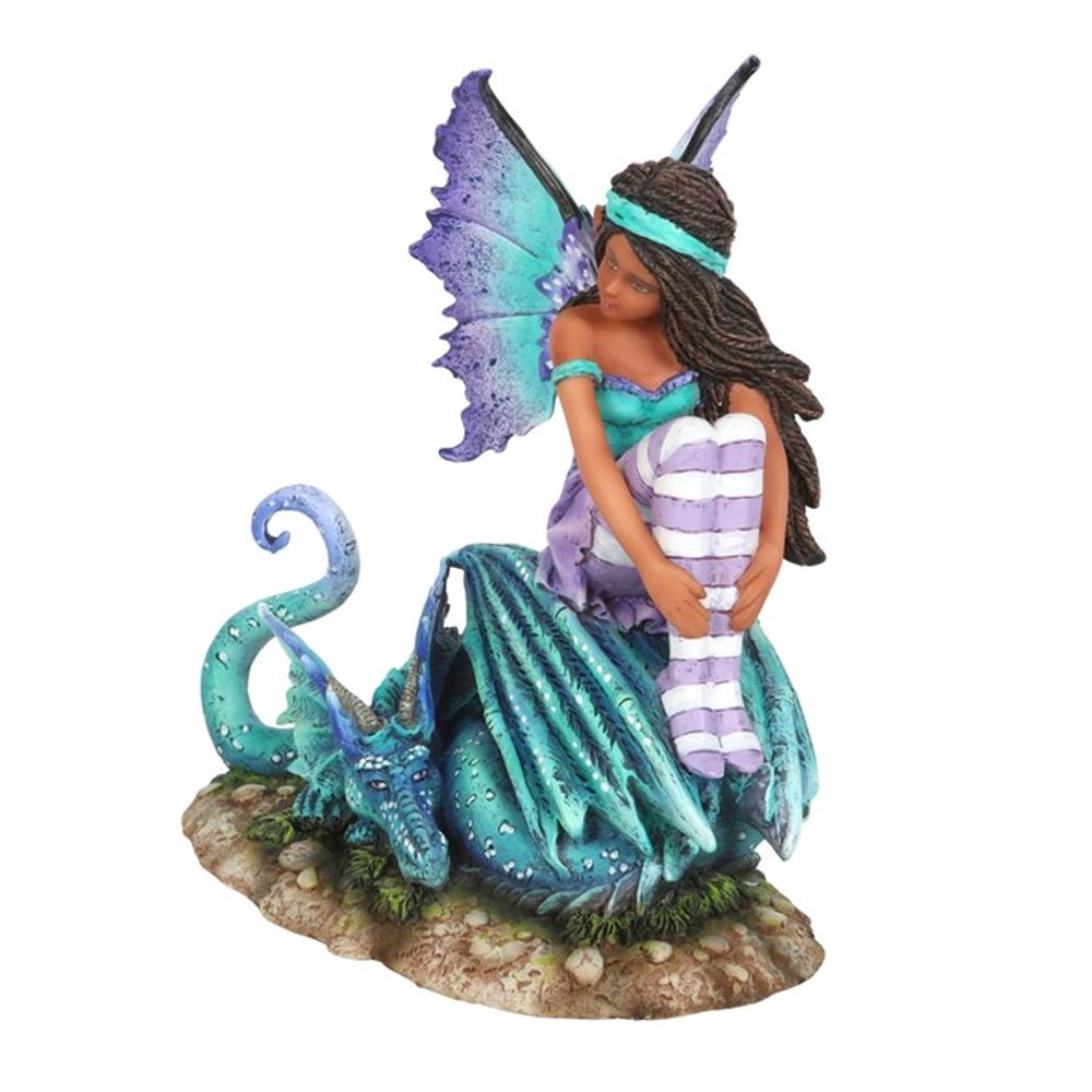 Enchanting Fairy with Dragon Perch - Amy Brown 16cm Art Figurine