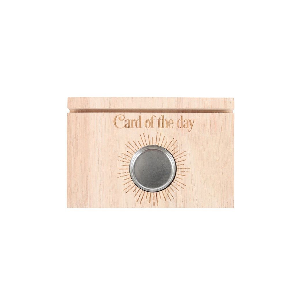 Natural Card of the Day Tarot Card Stand Tealight Candle Holder