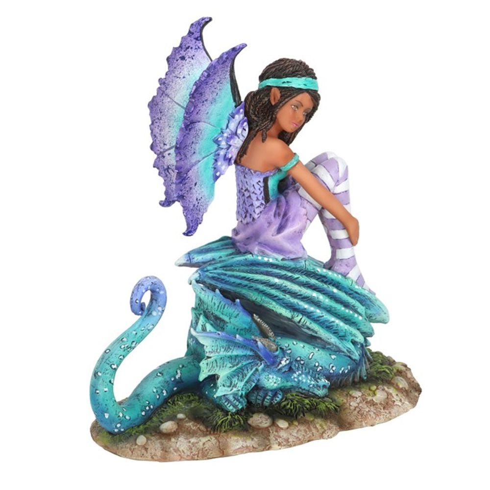 Enchanting Fairy with Dragon Perch - Amy Brown 16cm Art Figurine