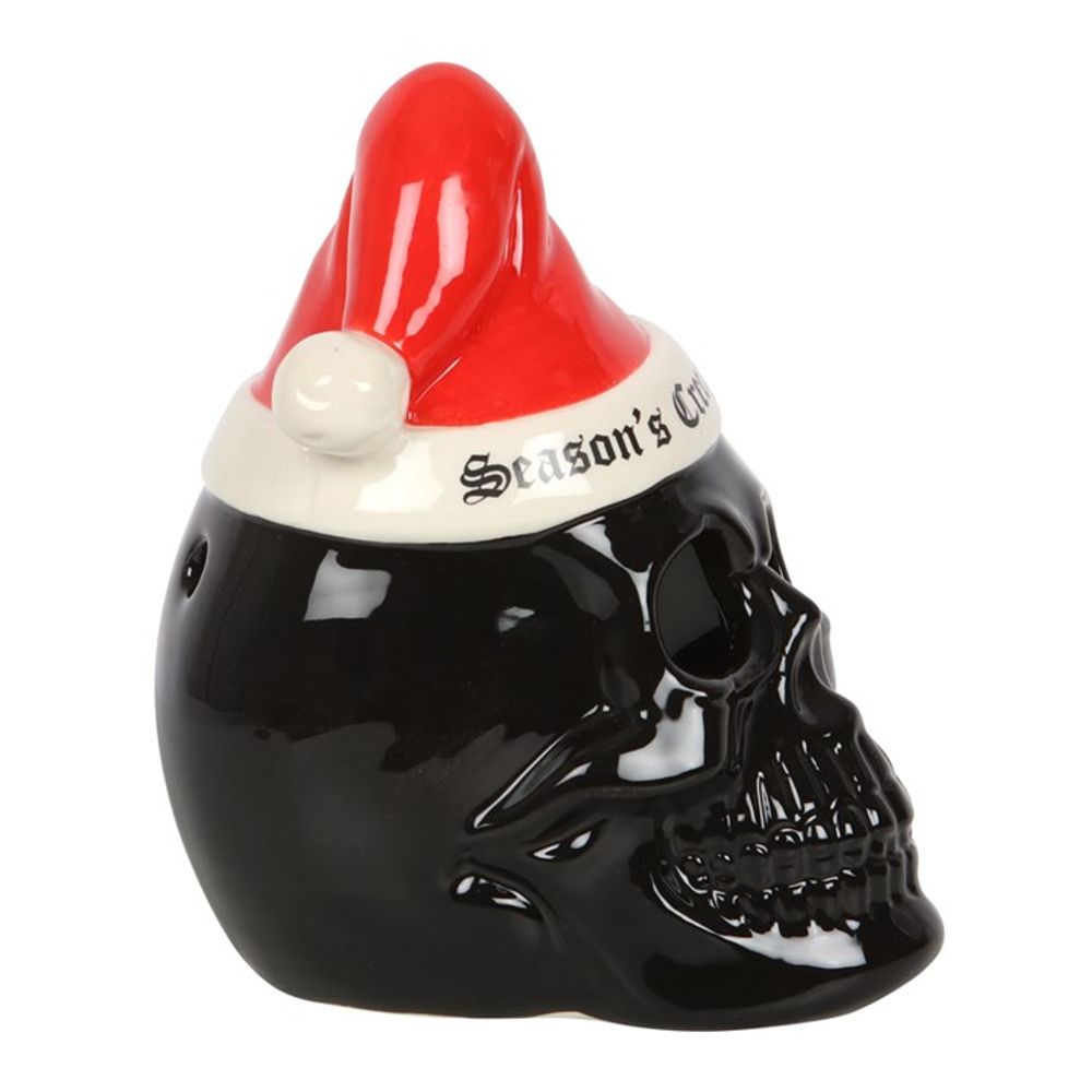Seasons Creepings Skull Tealight Candle Holder