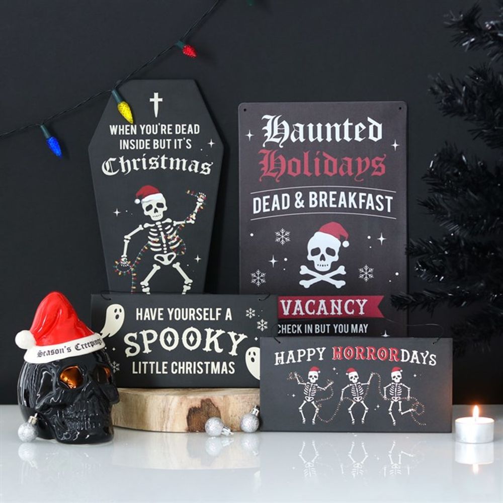 Seasons Creepings Skull Tealight Candle Holder