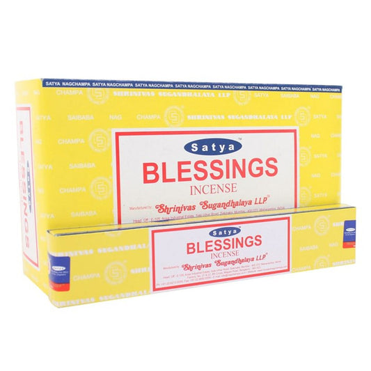 Immerse Your Space: Satya Blessings Incense Sticks - Set of 12 for £19.99