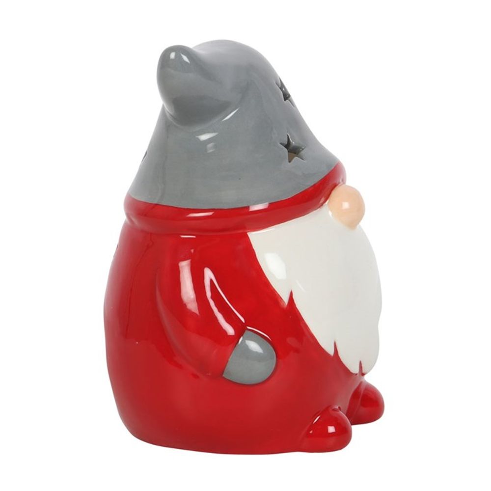 Red and Grey Gonk Tealight Candle Holder