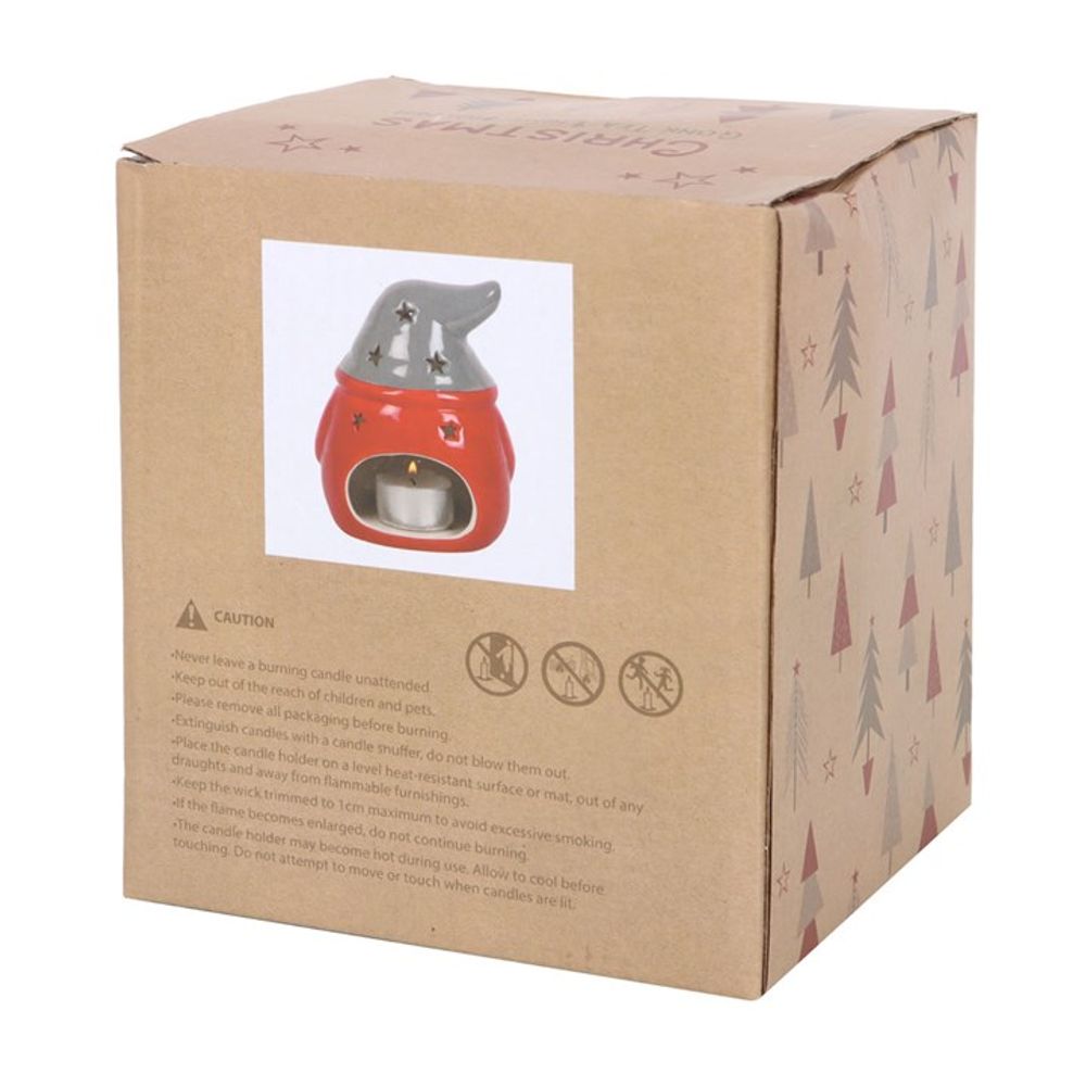 Red and Grey Gonk Tealight Candle Holder