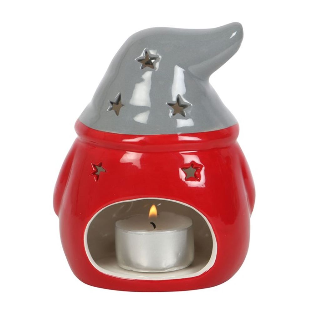 Red and Grey Gonk Tealight Candle Holder