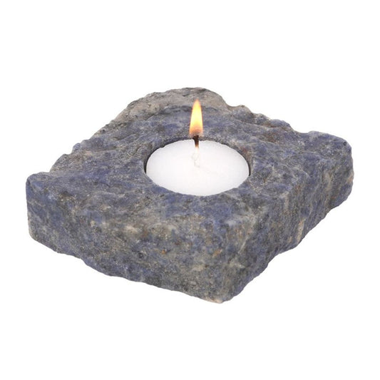 Sodalite Tealight Candle Holder